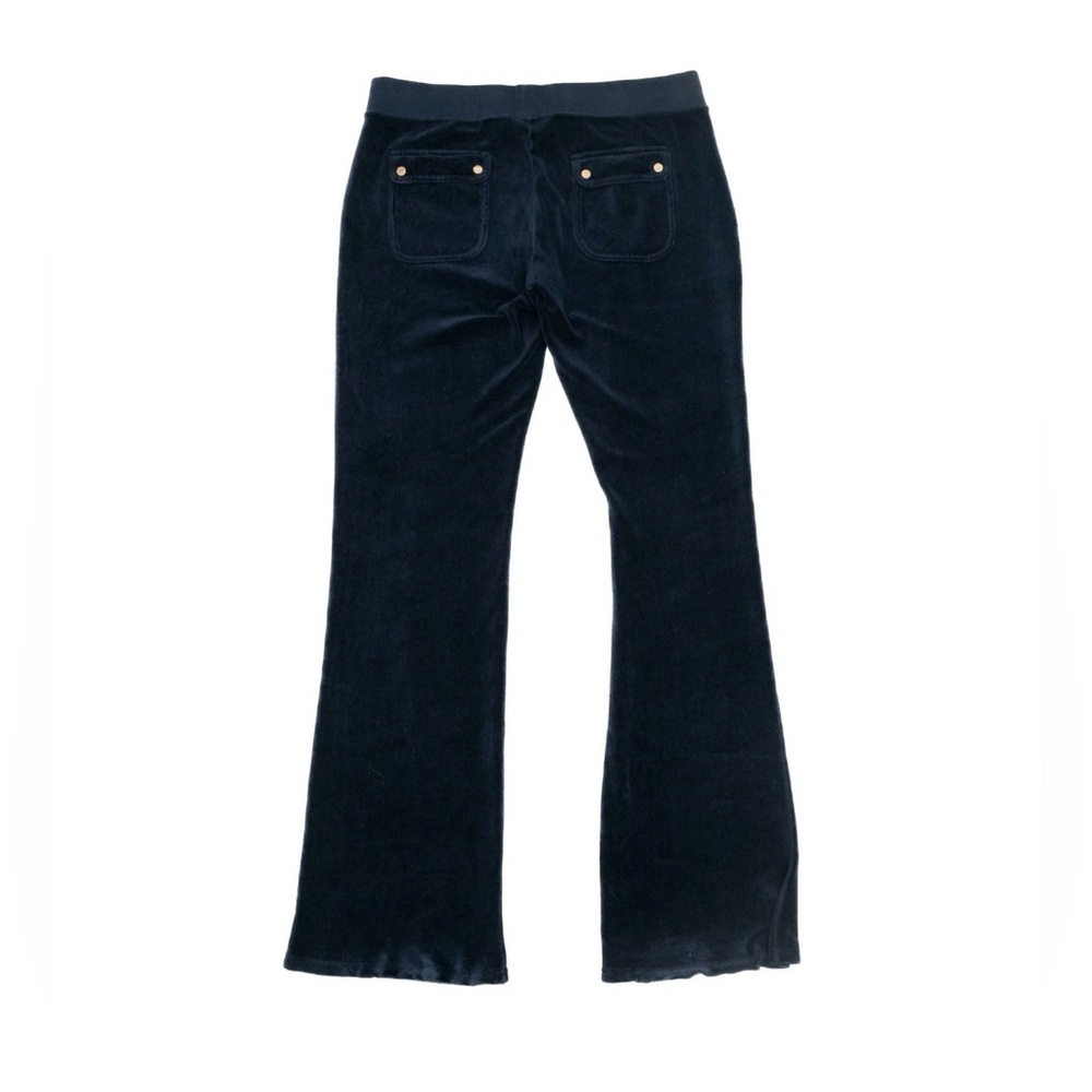 Juicy Couture Vintage Y2k Navy Blue Velour Track Pants Women's Size Large